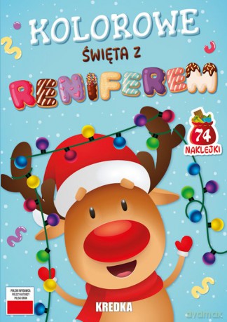 Kolorowe święta z reniferem [KSIĄŻKA]