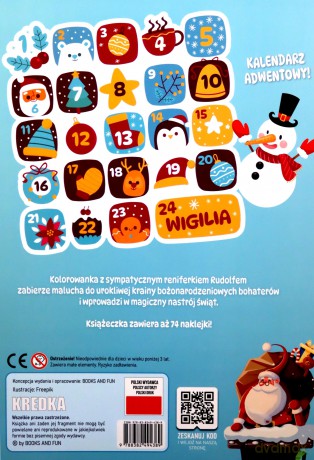 Kolorowe święta z reniferem [KSIĄŻKA]