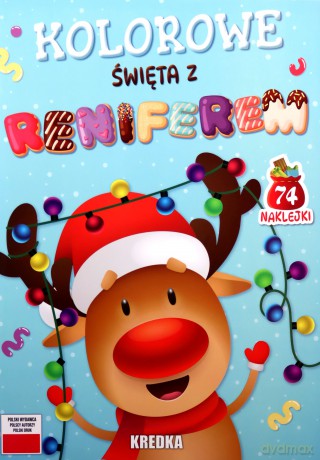 Kolorowe święta z reniferem [KSIĄŻKA]