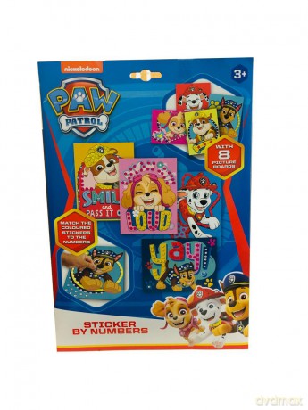 Mozaika cyferki Paw patrol