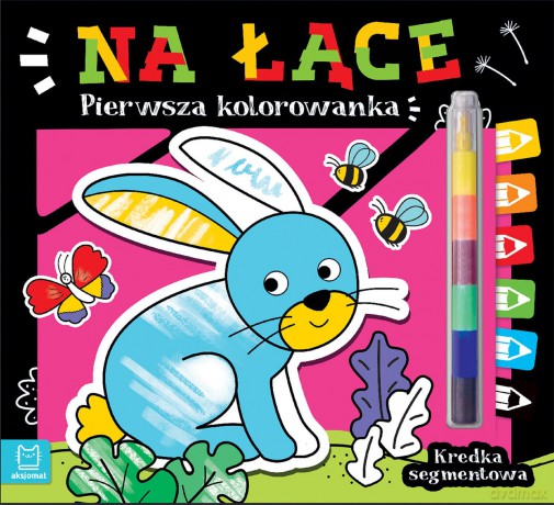 Na łące. Kredka segmentowa. Pierwsza kolorowanka [KSIĄŻKA]