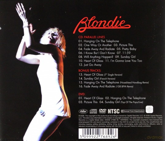 Blondie: Parallel Lines 30th Anniversary [CD]+[DVD]