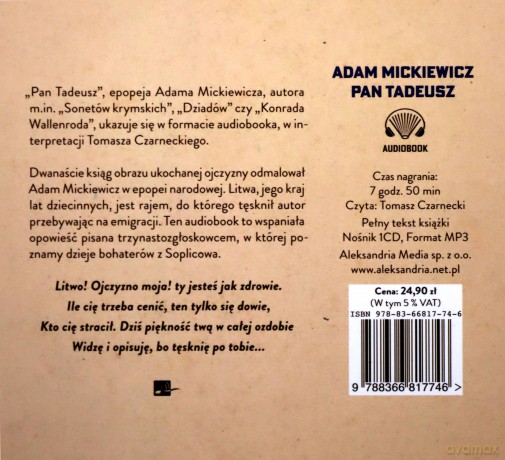 Pan Tadeusz - Adam Mickiewicz [AUDIOBOOK]