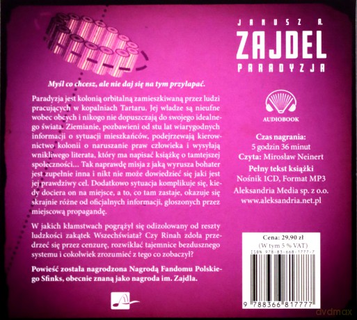 Paradyzja - Zajdel Janusz A, [AUDIOBOOK]