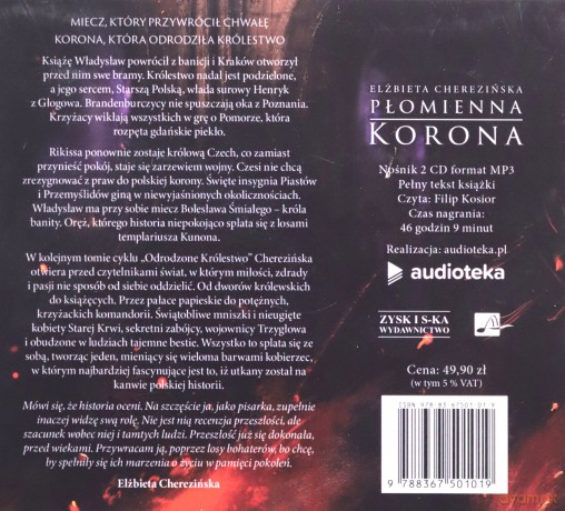 Płomienna korona. Odrodzone Królestwo. (Tom 3) - Elżbieta Cherezińska [AUDIOBOOK]