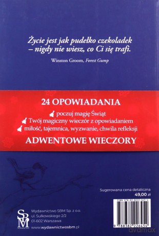 Pudełko czekoladek. 24 opowiadania. Książkowy kalendarz adwentowy [KSIĄŻKA]