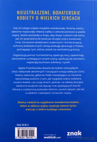 Siostry nadziei. Nieznane historie bohaterskich kobiet walczących na Ukrainie - Agata Puścikowska [KSIĄŻKA]
