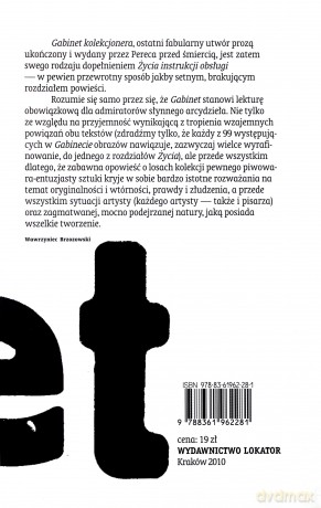 Gabinet kolekcjonera - Perec Georges [KSIĄŻKA]