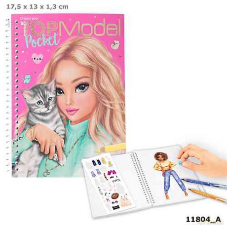 Szkicownik podręczny z naklejkami Top Model 11804A