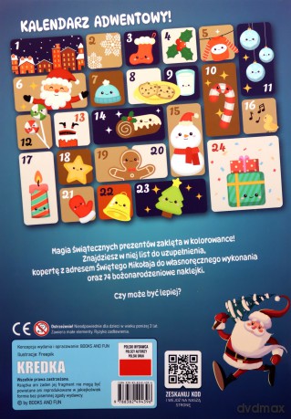 Świąteczne kolorowanie z Mikołajem [KSIĄŻKA]