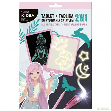 Tablet+tablica do rysowania światłem 2 w1 Kidea A1