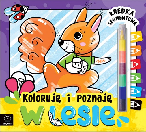 W lesie. Kredka segmentowa. Koloruję i poznaję [KSIĄŻKA]