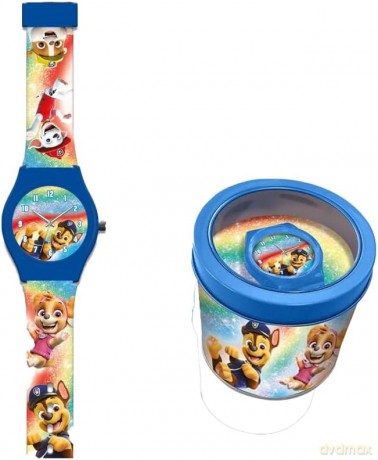 Zegarek analogowy Paw Patrol w metalowym opakowaniu PW19878