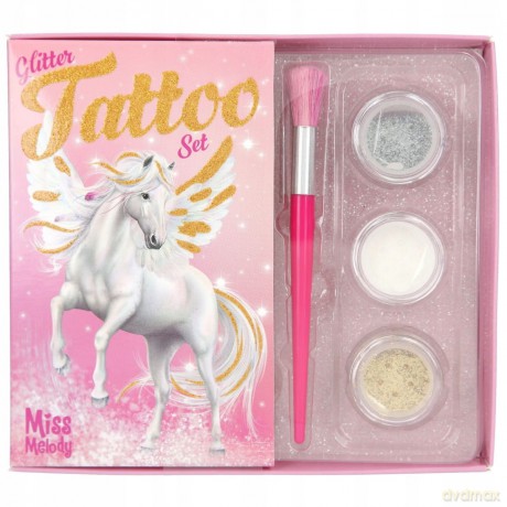 Zestaw brokatowych tatuaży Miss Melody 12032A