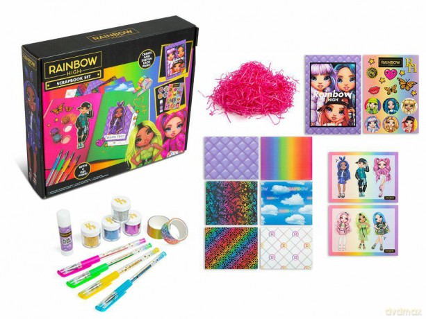 Zestaw do scrapbook Rainbow high
