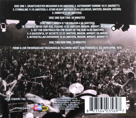 Pink Floyd: Fillmore West 1970 [2CD]