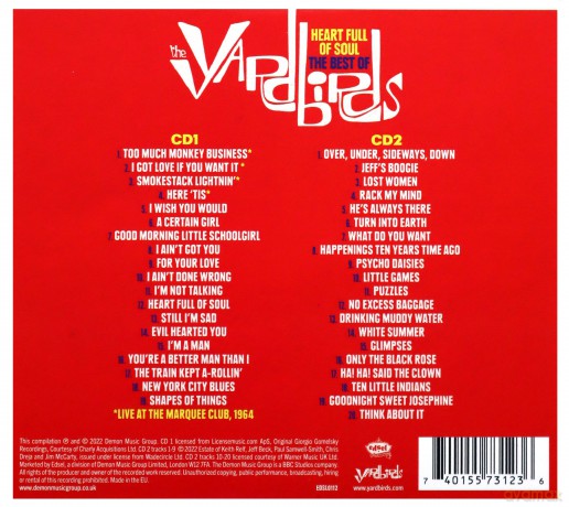 Yardbirds: Heart Full Of Soul - The Best Of [2CD]