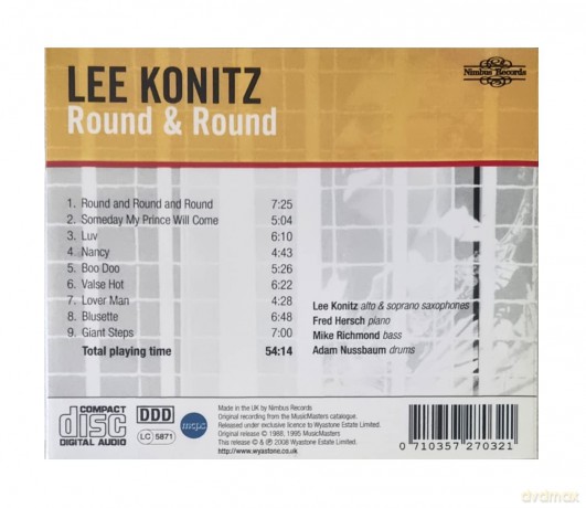 Lee Konitz: Lee Konitz Round & Round [CD]