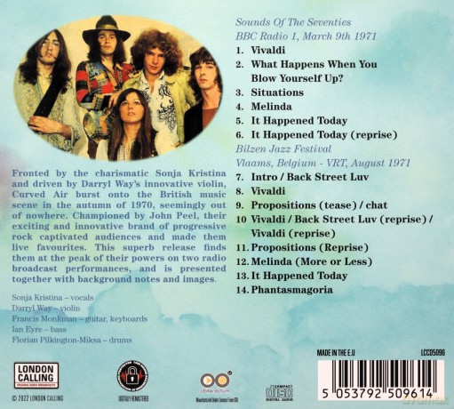 Curved Air: Live 1971 [CD]
