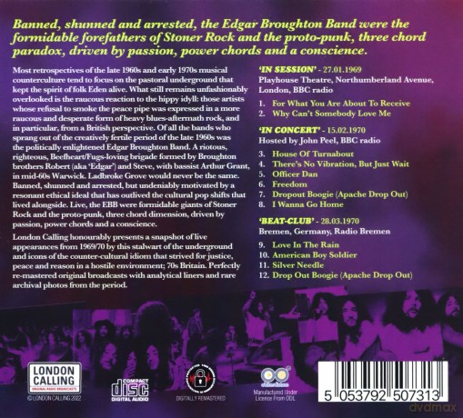 Edgar Broughton Band: Live... Revolt! [CD]