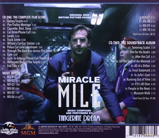 Tangerine Dream: Miracle Mile [2CD]