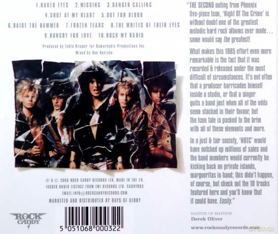 Icon: Night Of The Crime [CD]