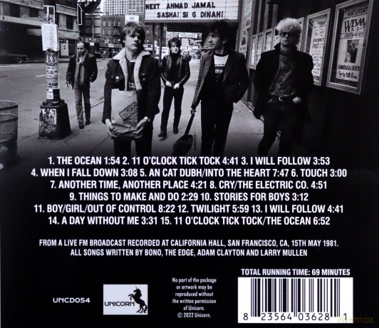 U2: San Francisco 1981 [CD]