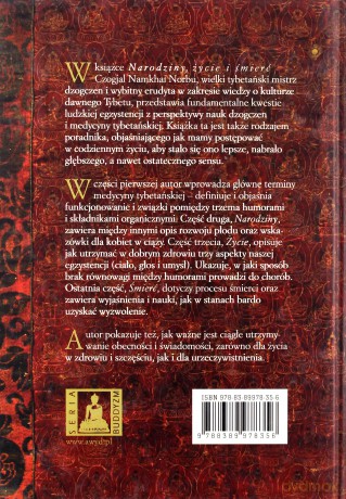 Narodziny, życie i śmierć według medycyny tybetańskiej i nauk dzogczen - Czogjal Namkhai Norbu [KSIĄŻKA]