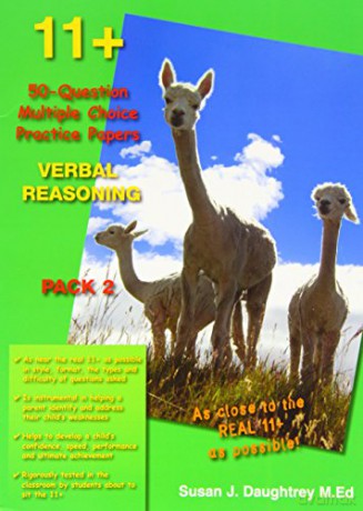 11+ 50-question Multiple Choice Practice Papers Verbal Reasoning Pack 2 - Susan J. Daughtrey [KSIĄŻKA]