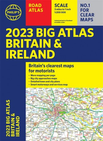 2023 Philip's Big Road Atlas Britain and Ireland: (A3 Paperback) (Philip's Road Atlases) - Philip's Maps [KSIĄŻKA]