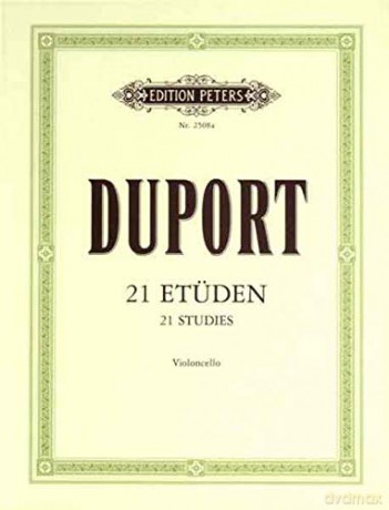 21 Studies for Cello (Edition Peters) [KSIĄŻKA]
