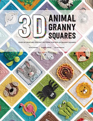3D Animal Granny Squares: Over 30 creature crochet patterns for pop-up granny squares - Celine Semaan [KSIĄŻKA]