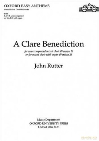 A Clare Benediction: SATB vocal score - John Rutter [KSIĄŻKA]