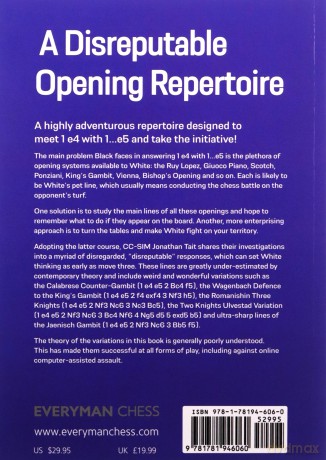 A Disreputable Opening Repertoire (Everyman Chess) - Jonathan Tait [KSIĄŻKA]