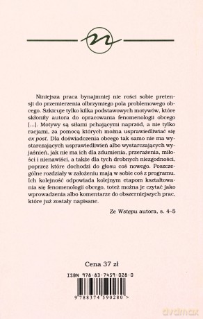 Podstawowe motywy fenomenologii obcego. - Waldenfels Bernhard [KSIĄŻKA]