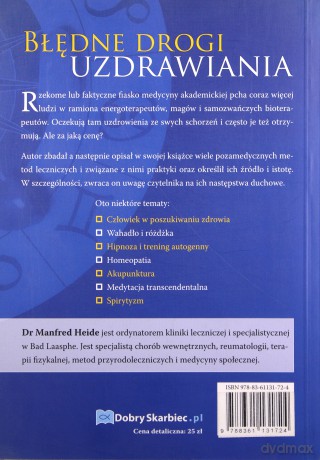 Błędnie drogi uzdrawiania - Manfred Heide [KSIĄŻKA]