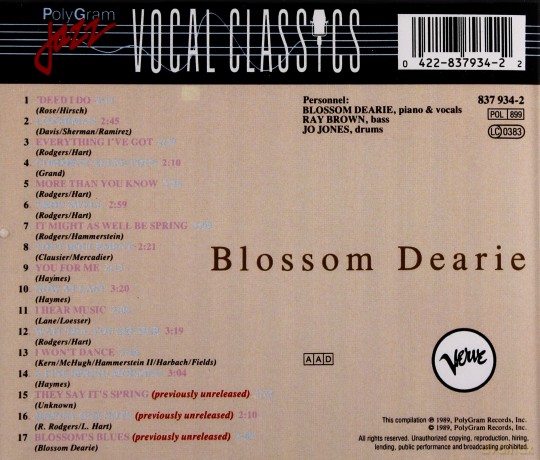 Blossom Dearie: Vocal Classics [CD]