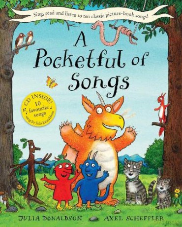 A Pocketful of Songs: book and CD featuring ten fabulous picture-book songs by Julia Donaldson - Julia Donaldson [KSIĄŻKA]