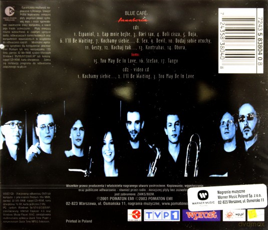 Blue Cafe: Fanaberia [CD]+[VCD]