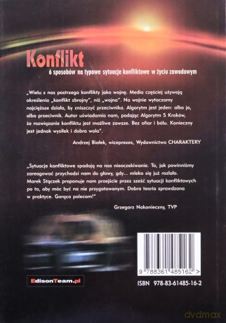 Konflikt. 6 sposobów na typowe sytuacje konfliktowe w życiu zawodowym - Marek Strączek [KSIĄŻKA]