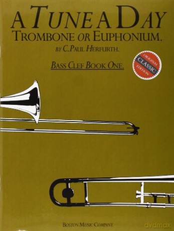 A Tune a Day Trombone or Euphonium: Bass Clef: Book 1 - C. Paul Herfurth [KSIĄŻKA]