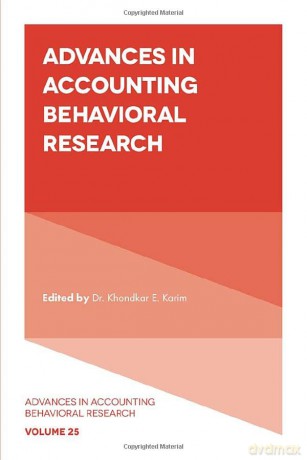 Advances in Accounting Behavioral Research: 25 [KSIĄŻKA]