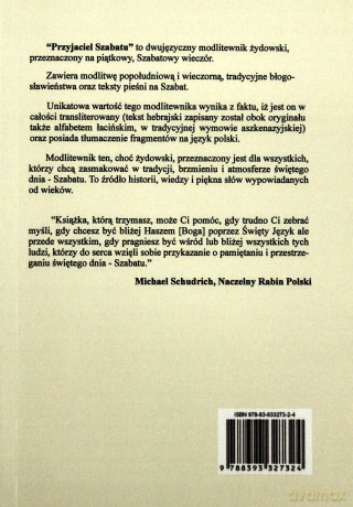 Przyjaciel Szabatu. Modlitewnik żydowski - Maciej Szczukowski [KSIĄŻKA]