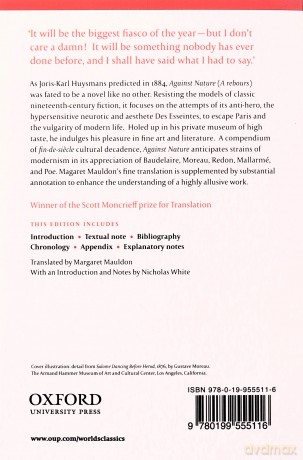 Against Nature: A Rebours (Oxford World's Classics) - Joris-Karl Huysmans [KSIĄŻKA]