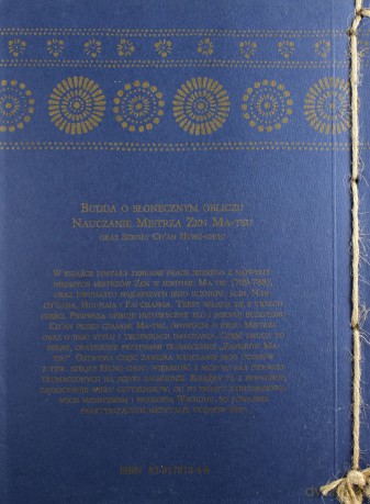Budda o słonecznym obliczu. Nauczanie mistrza zen Ma-tsu oraz szkoły Chan Hung-chou [KSIĄŻKA]