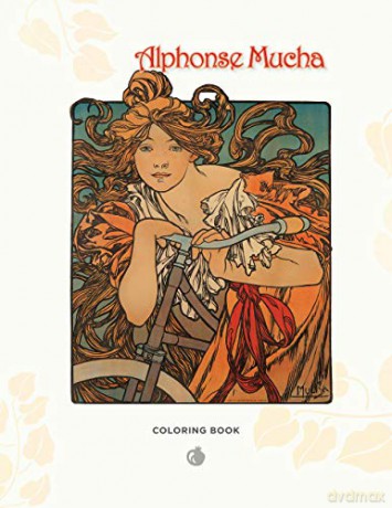 Alphonse Mucha Colouring Book [KSIĄŻKA]