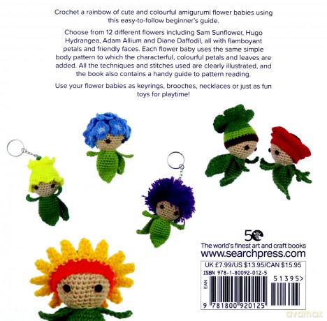 Amigurumi Flower Babies: 12 mini dolls to crochet - Bas den Braver [KSIĄŻKA]