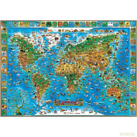 Animals of the World kids flat laminated (2012) - Express Map [KSIĄŻKA]