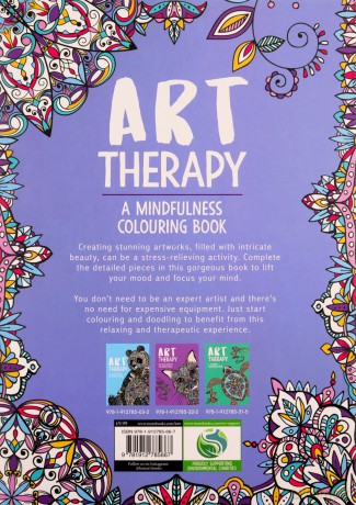 Art Therapy: A Mindfulness Colouring Book (Art Therapy Colouring) - Hannah Davies [KSIĄŻKA]