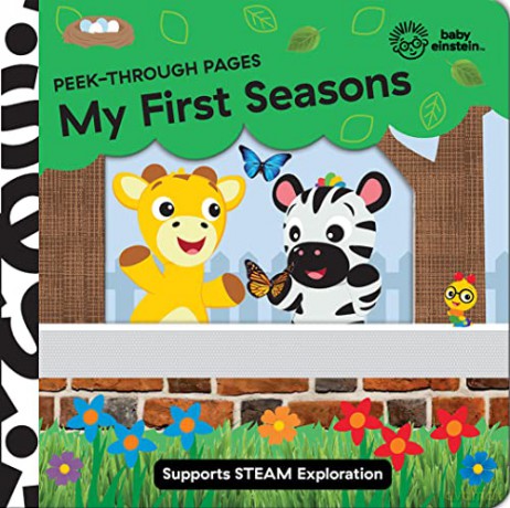 Baby Einstein - My First Seasons - Peek-Through pages - Supports STEAM Exploration - Anglicized Version -PI Kids [KSIĄŻKA]